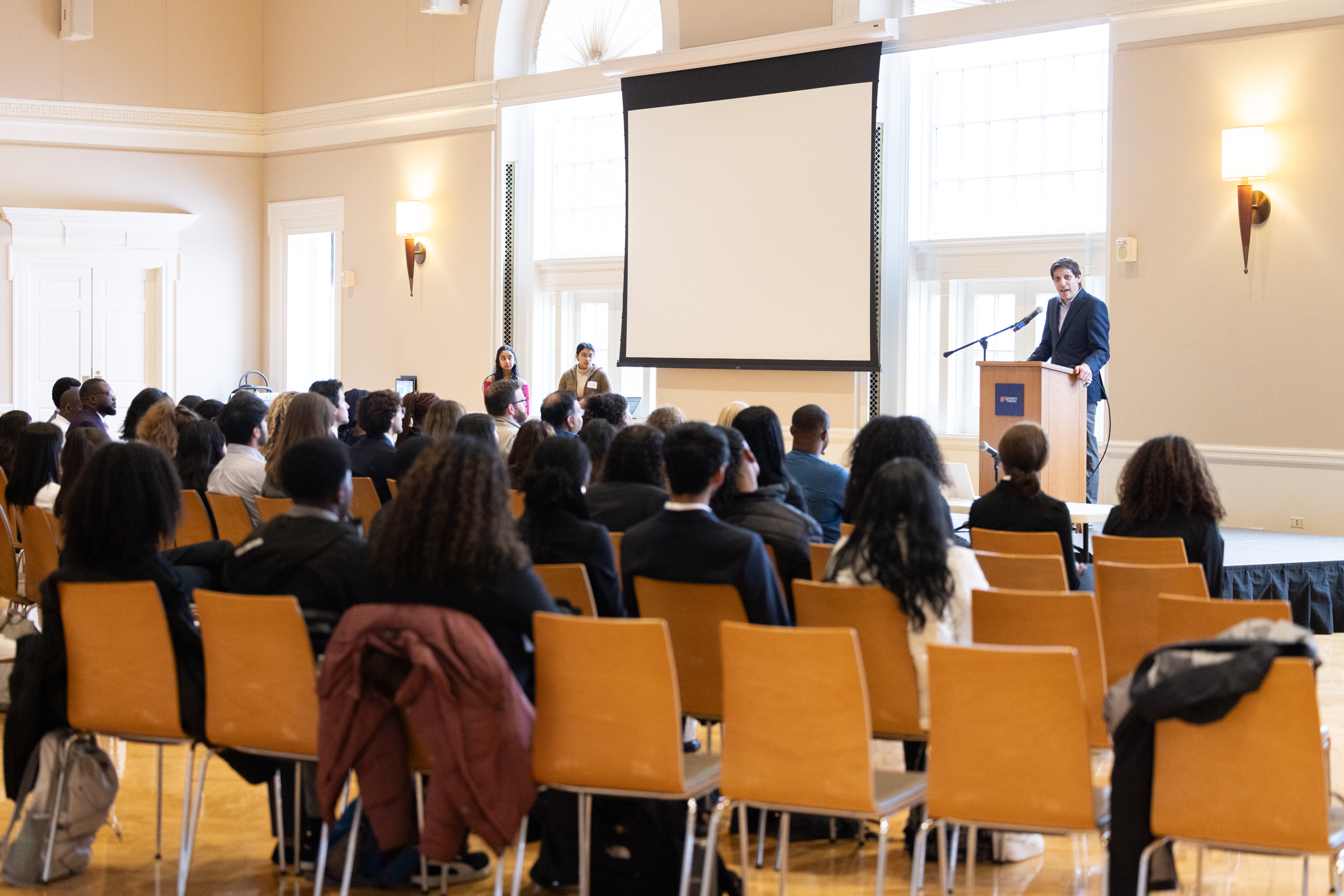 Dr. Scott Heysell addresses the audience