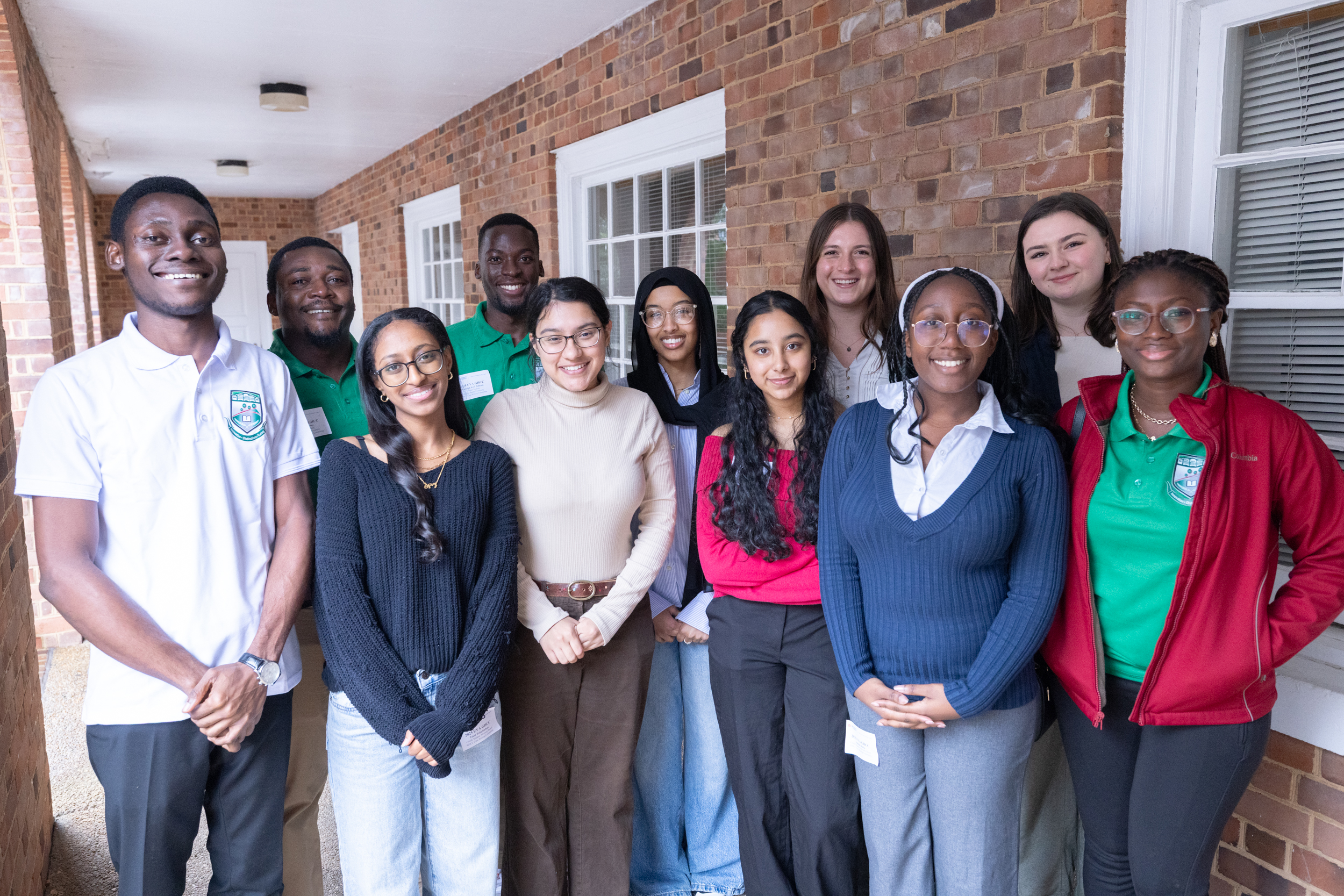 Students pose together