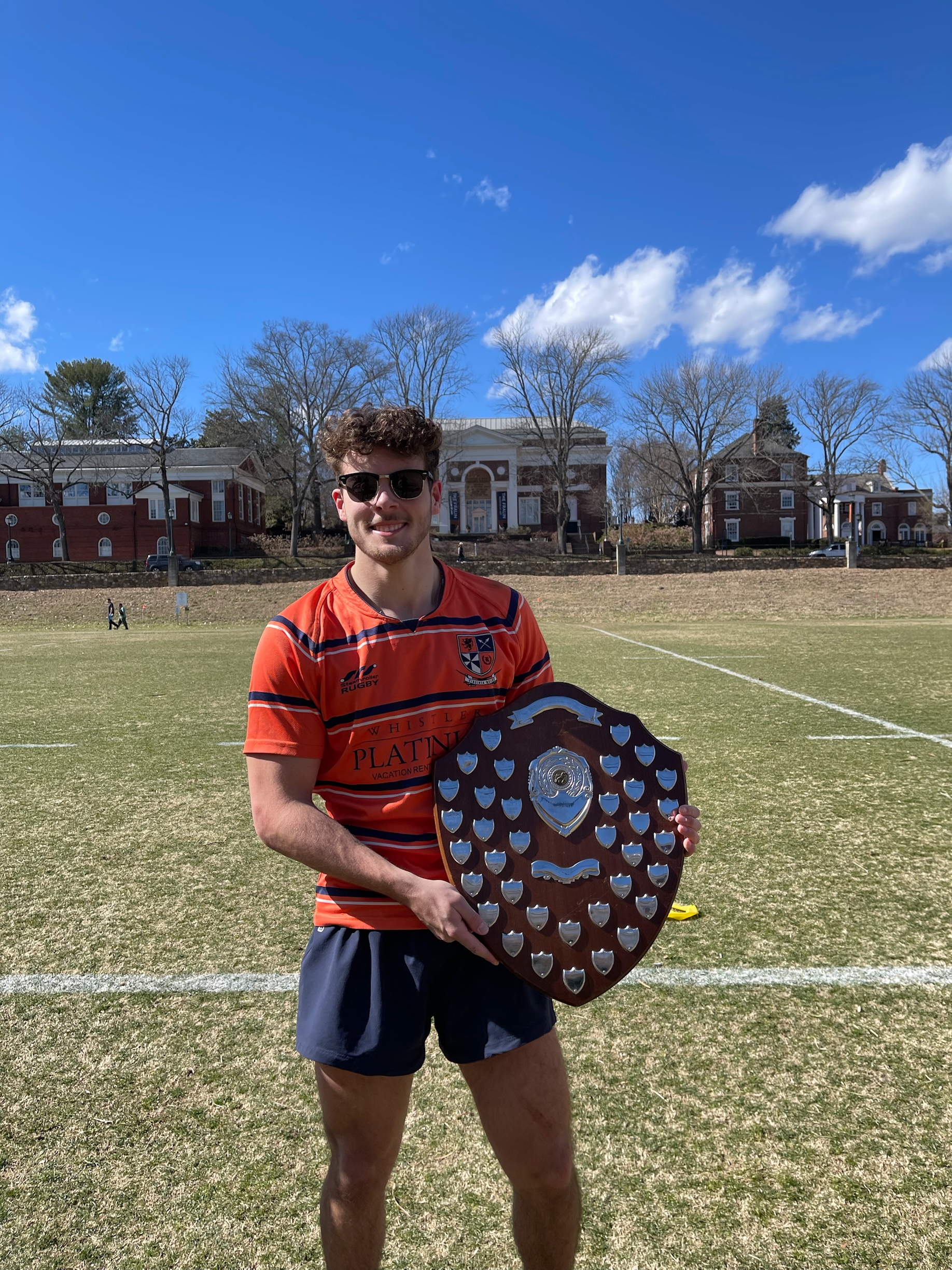 Jackson Swisher in rugby gear
