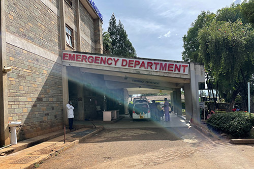 Emergency Medicine Entrance at Hospital in Kenya