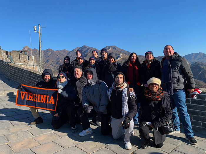 UVA Students at the Great Wall of China