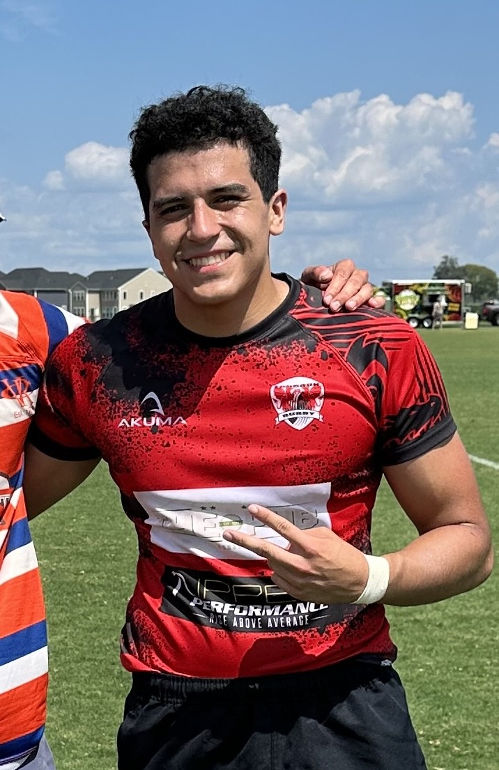 Patricio Anduaga in rugby gear