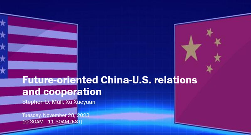 Future-oriented China-U.S. relations and cooperation