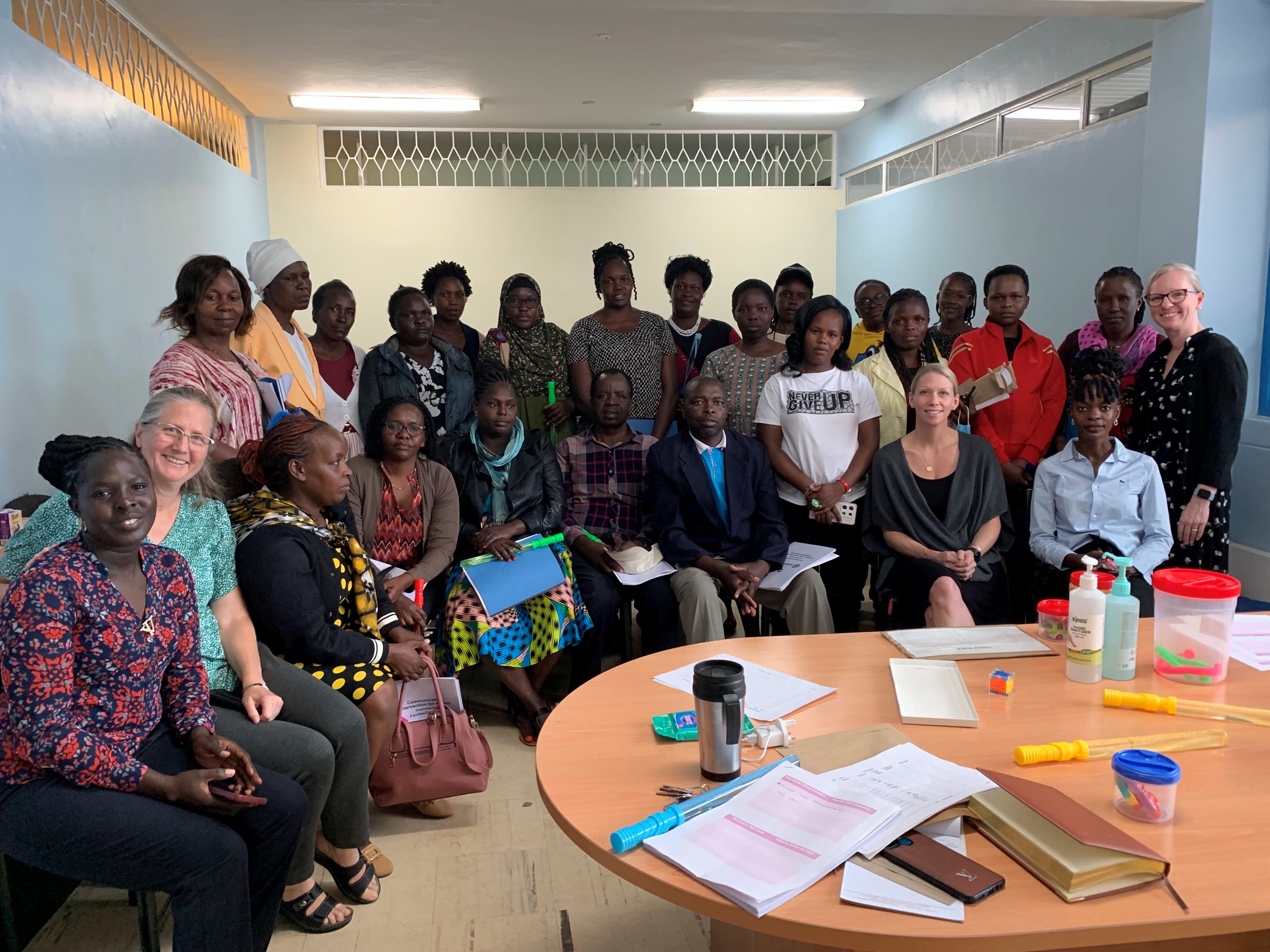 Professor Mandy Rispoli with Kenyan Family Stakeholders in February 2024