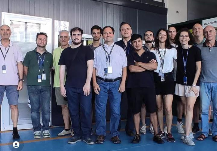 Gutierrez in group photo at CERN