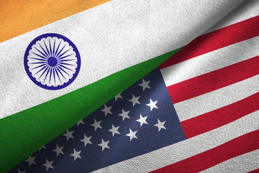 Indian and American Flag