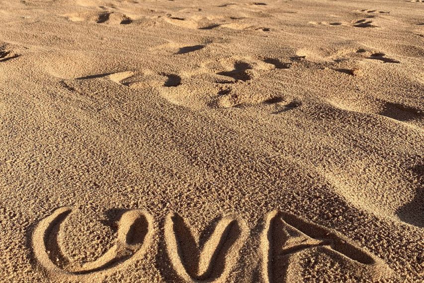 UVA in sand in Jordan