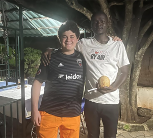 Ben Ross with his Kenyan friend Pwani
