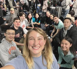UVA students at Dulles airport