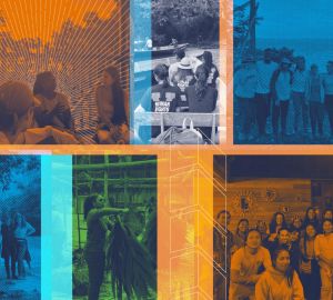 Collage of law students (Illustration by John DiJulio, University Communications)