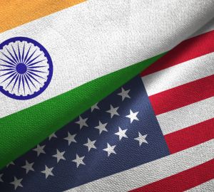 Indian and American Flag